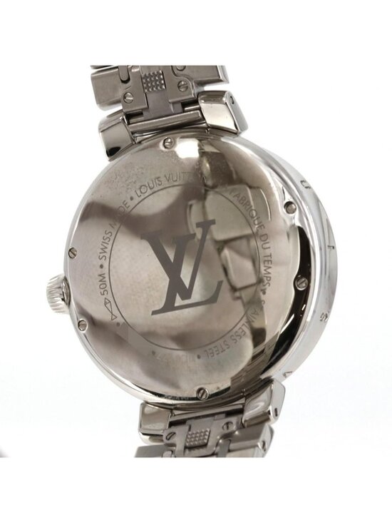 Louis Vuitton Tambour Moon Dual Time Qa106 SS Quartz main image 4